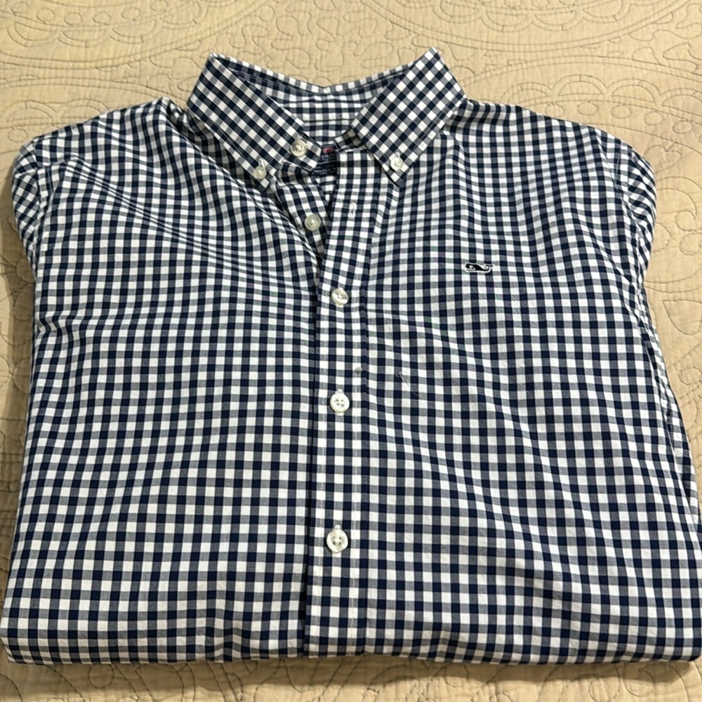 Vineyard Vines 100% Cotton Long Sleeve Boys Whale Shirt‎